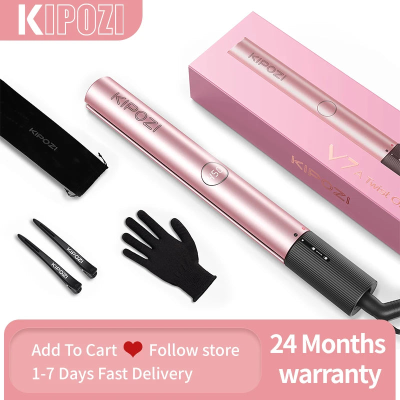 V7 Pro Hair Straightener Curler 2 in 1