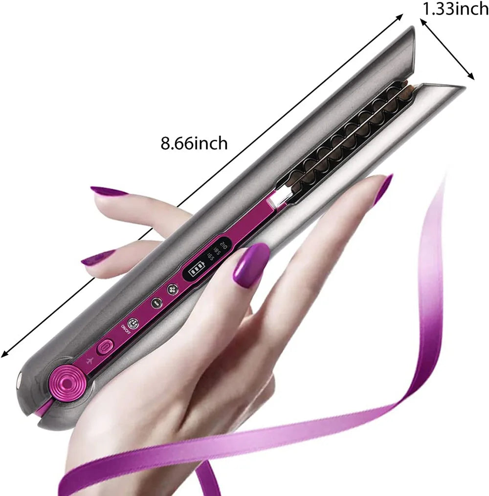 Wireless Hair Straightener Mini Flat Iron