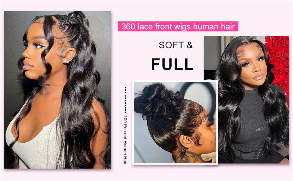 Human Hair Pre Plucked 360 Wig