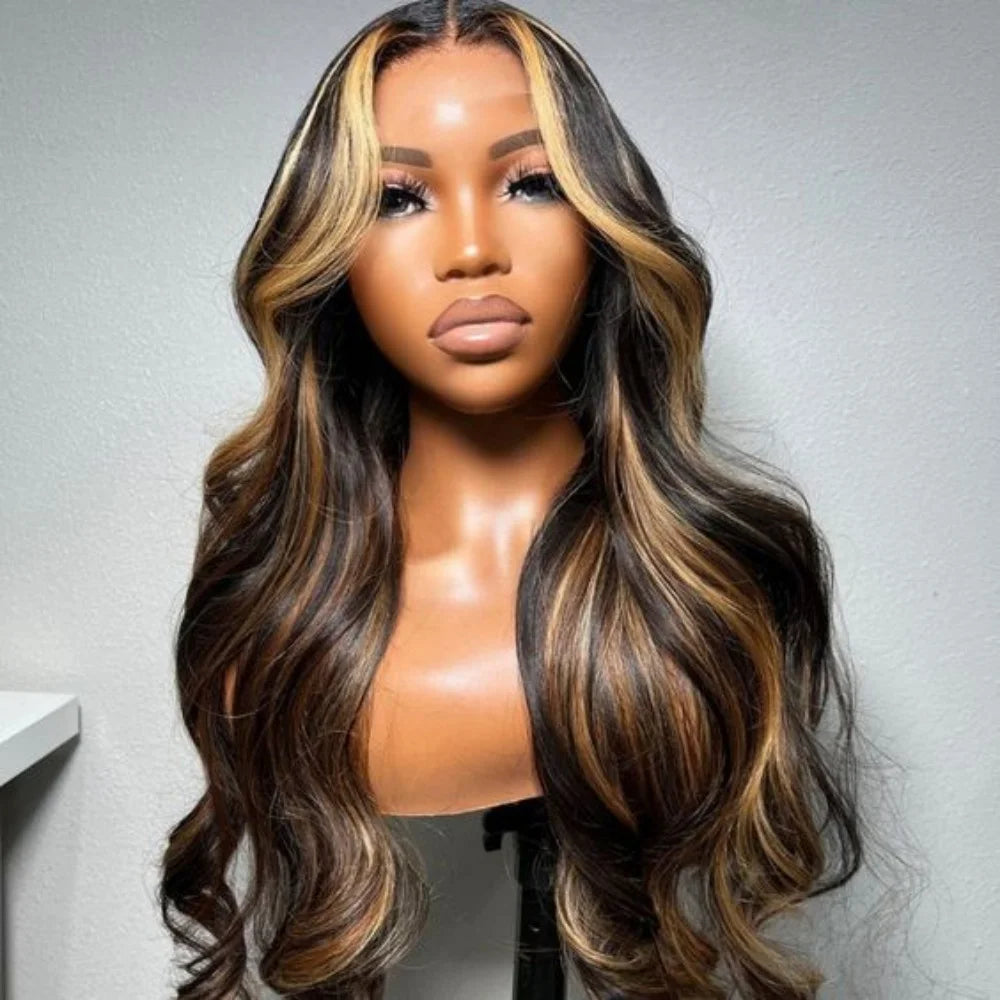 Brown Synthetic Glueless Lace Front Wigs