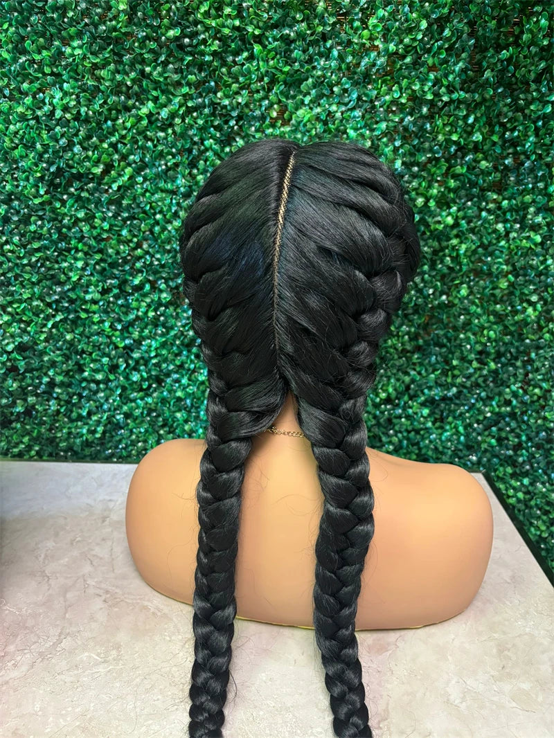 360 Synthetic Braided Lace Wig