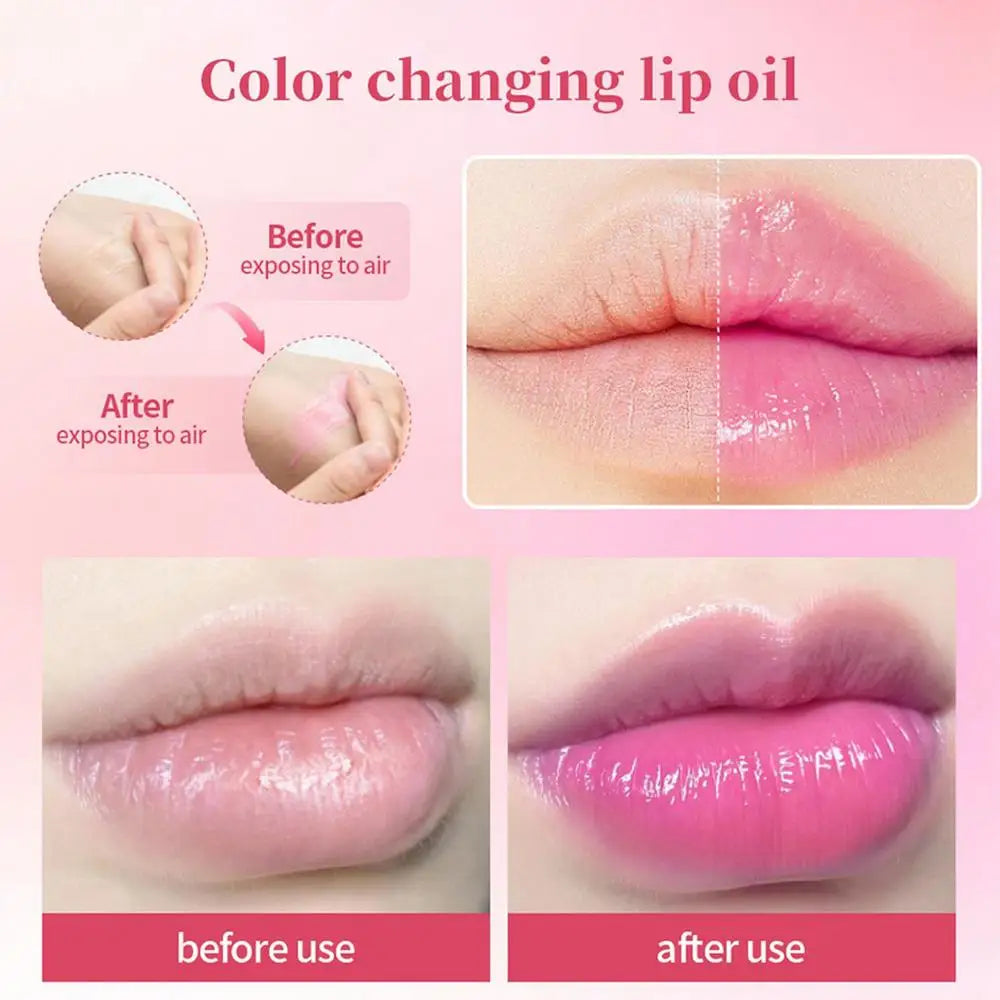 New 1pcs Tinted Lip Glow Serum Essential Oil Moisturizing Lip