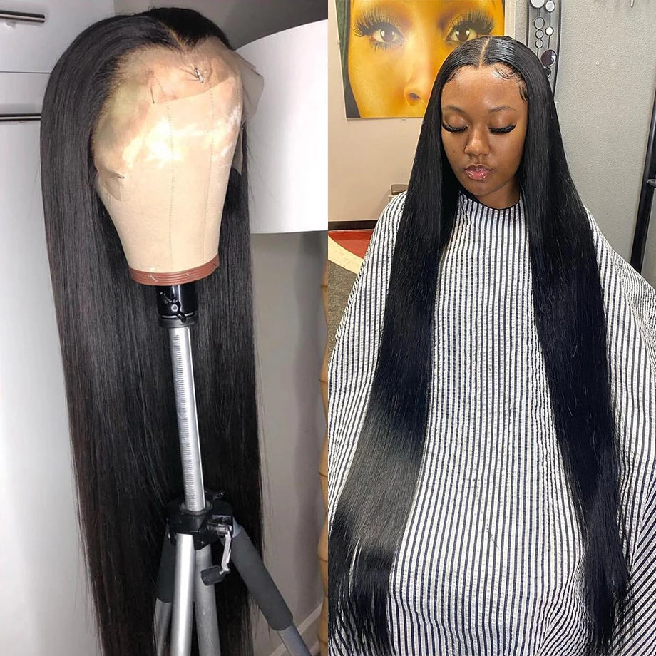 Human Hair HD Glueless Lace Frontal Wigs