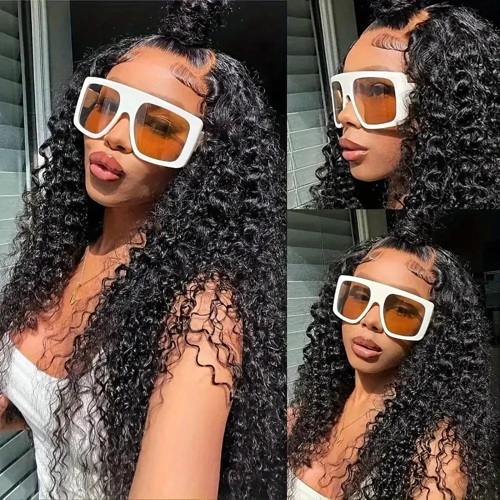 Curly Wigs Lace Front Human Hair