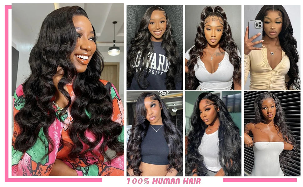 Human Hair Glueless HD Lace Front Wigs