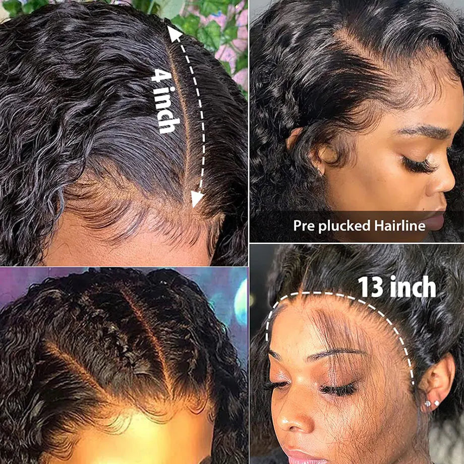 Curly Wigs Lace Front Human Hair