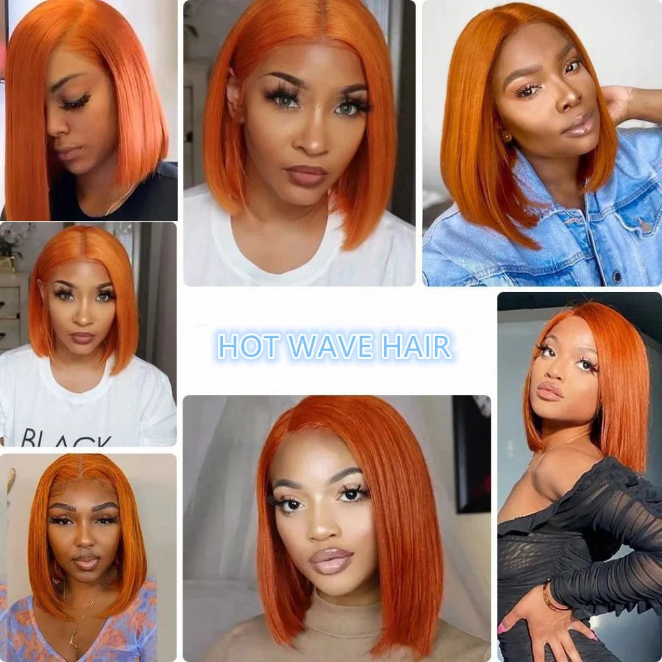 Human Hair Short Bob Wigs Pre Plucked