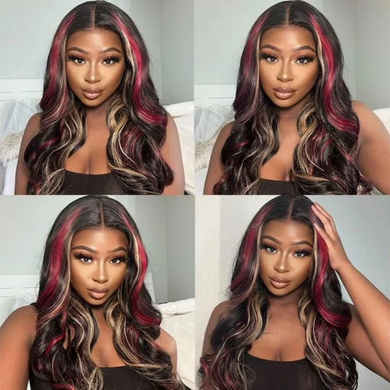 Brown Synthetic Glueless Lace Front Wigs