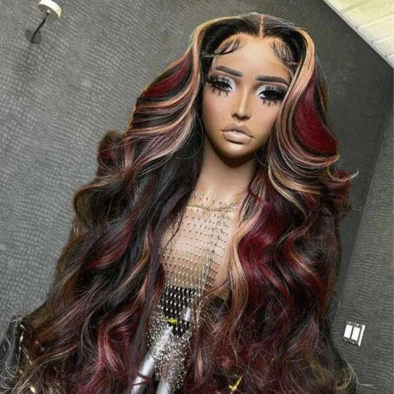 Brown Synthetic Glueless Lace Front Wigs