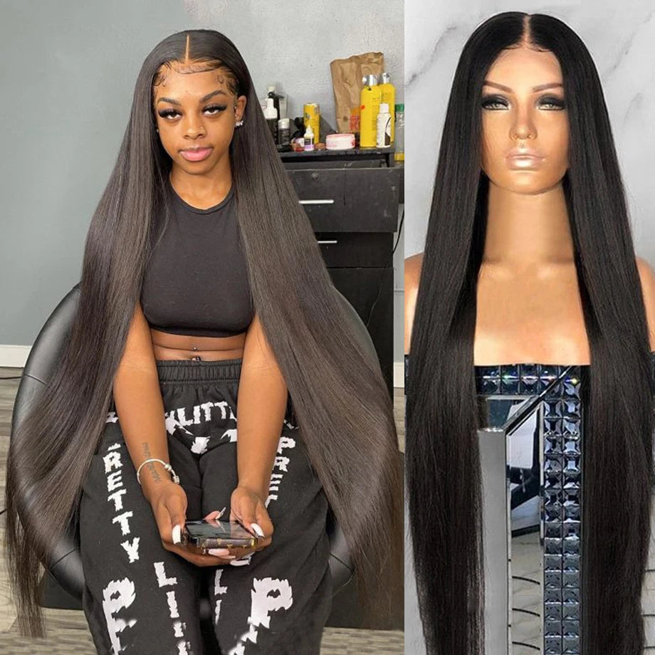 Human Hair HD Glueless Lace Frontal Wigs