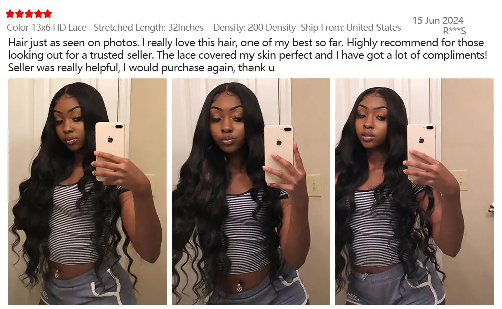 HD Lace Full Frontal Wig Body Wave