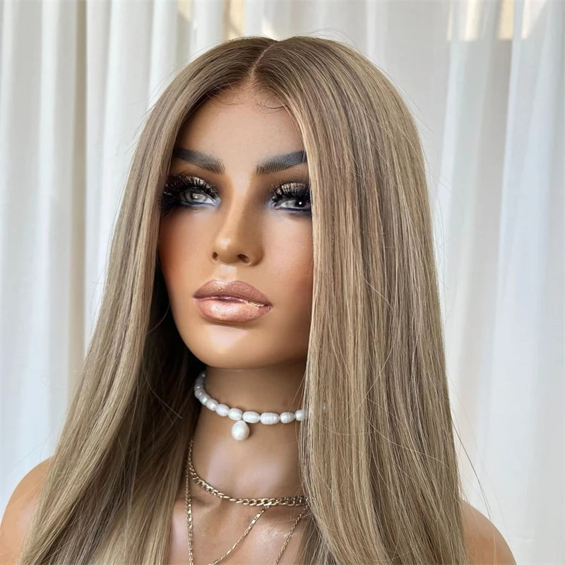 Ombre Ash Blonde Lace Front Wig