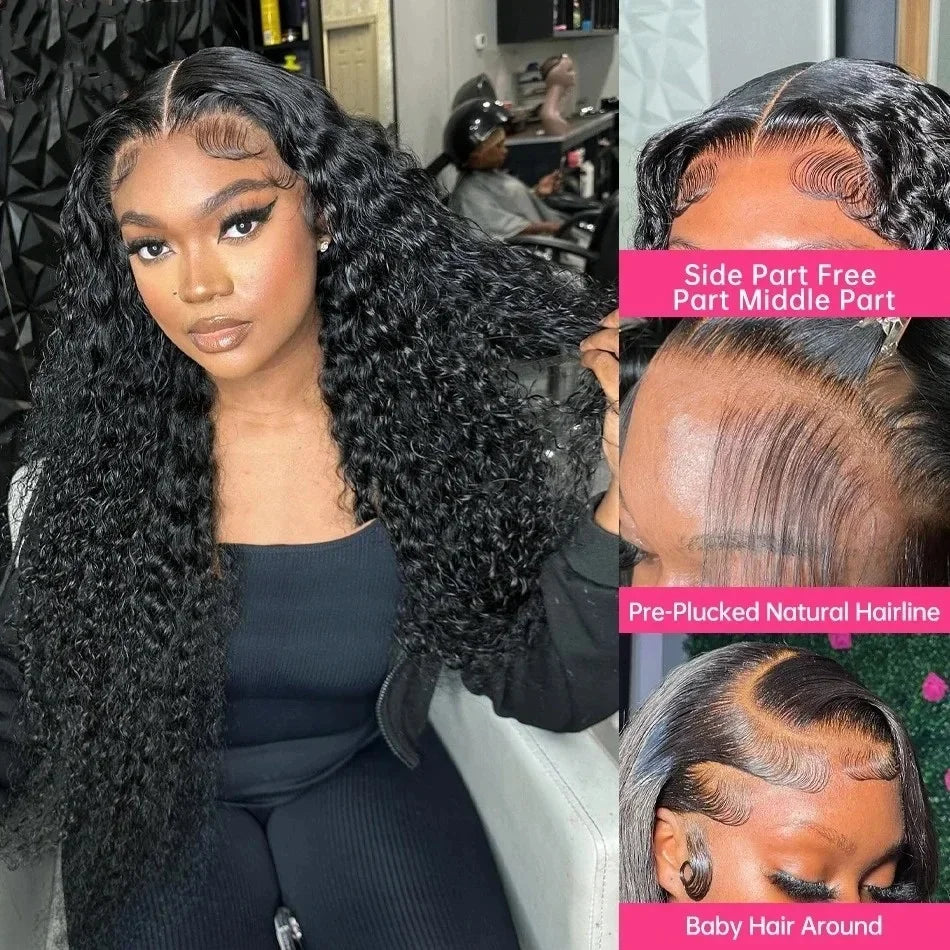 Brazilian Kinky Curly Lace Front Wigs