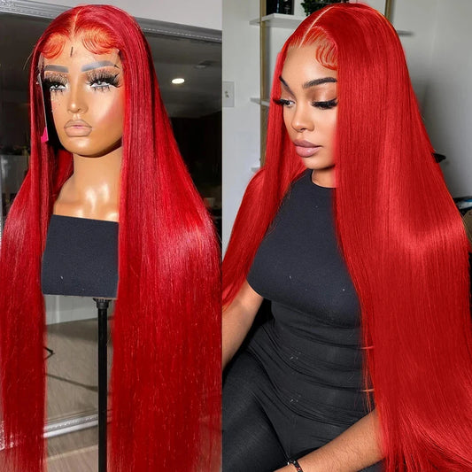 Fire Red Lace Front Wig