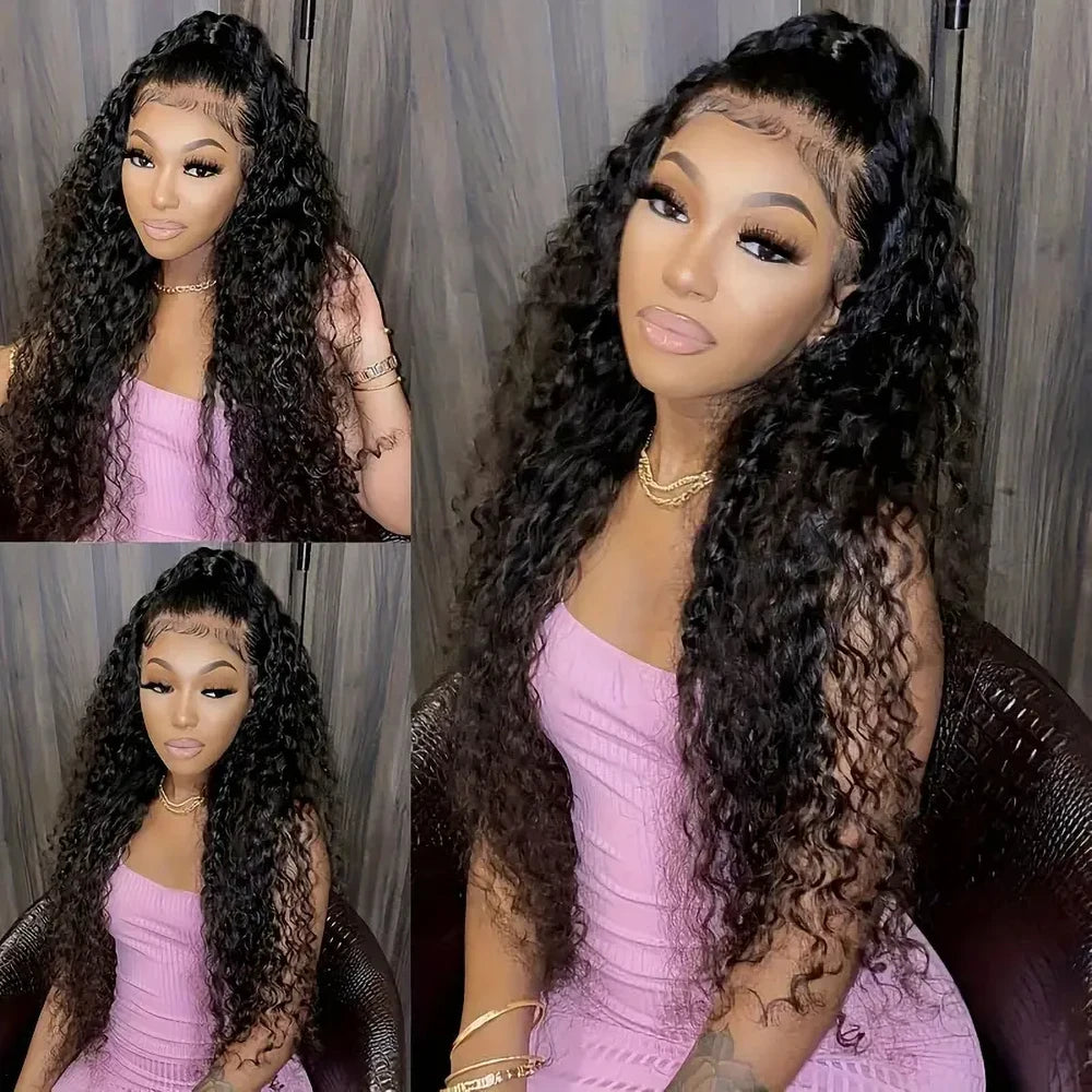 Curly Wigs Lace Front Human Hair