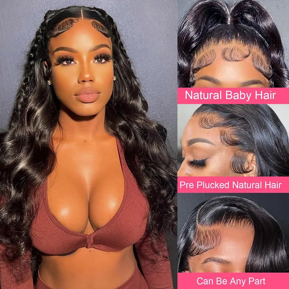 Human Hair Glueless HD Lace Front Wigs