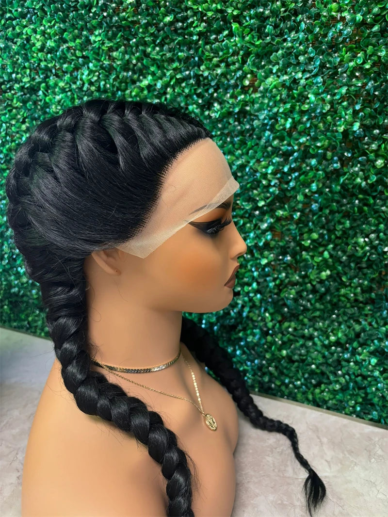 360 Synthetic Braided Lace Wig