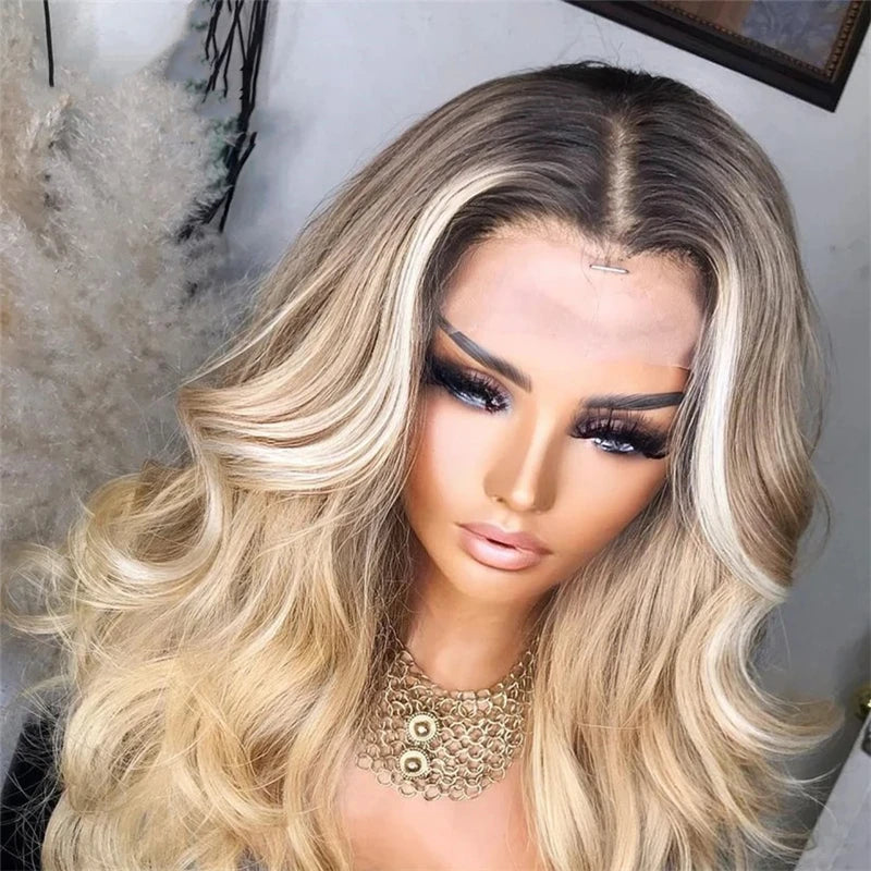 Ash Blonde Human Hair Wigs