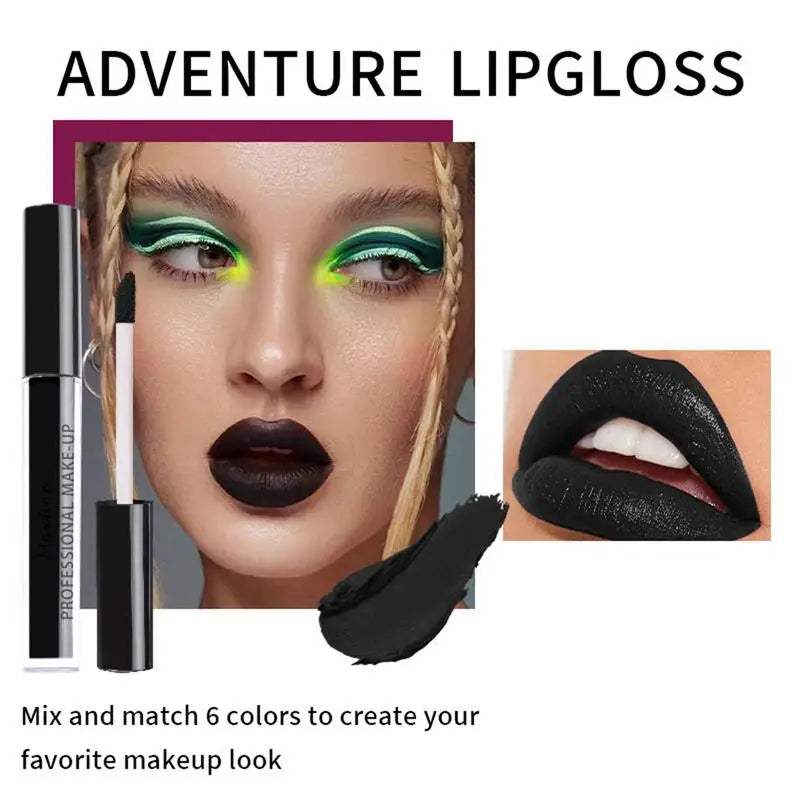 Halloween Lip-gloss Waterproof Sexy White Black